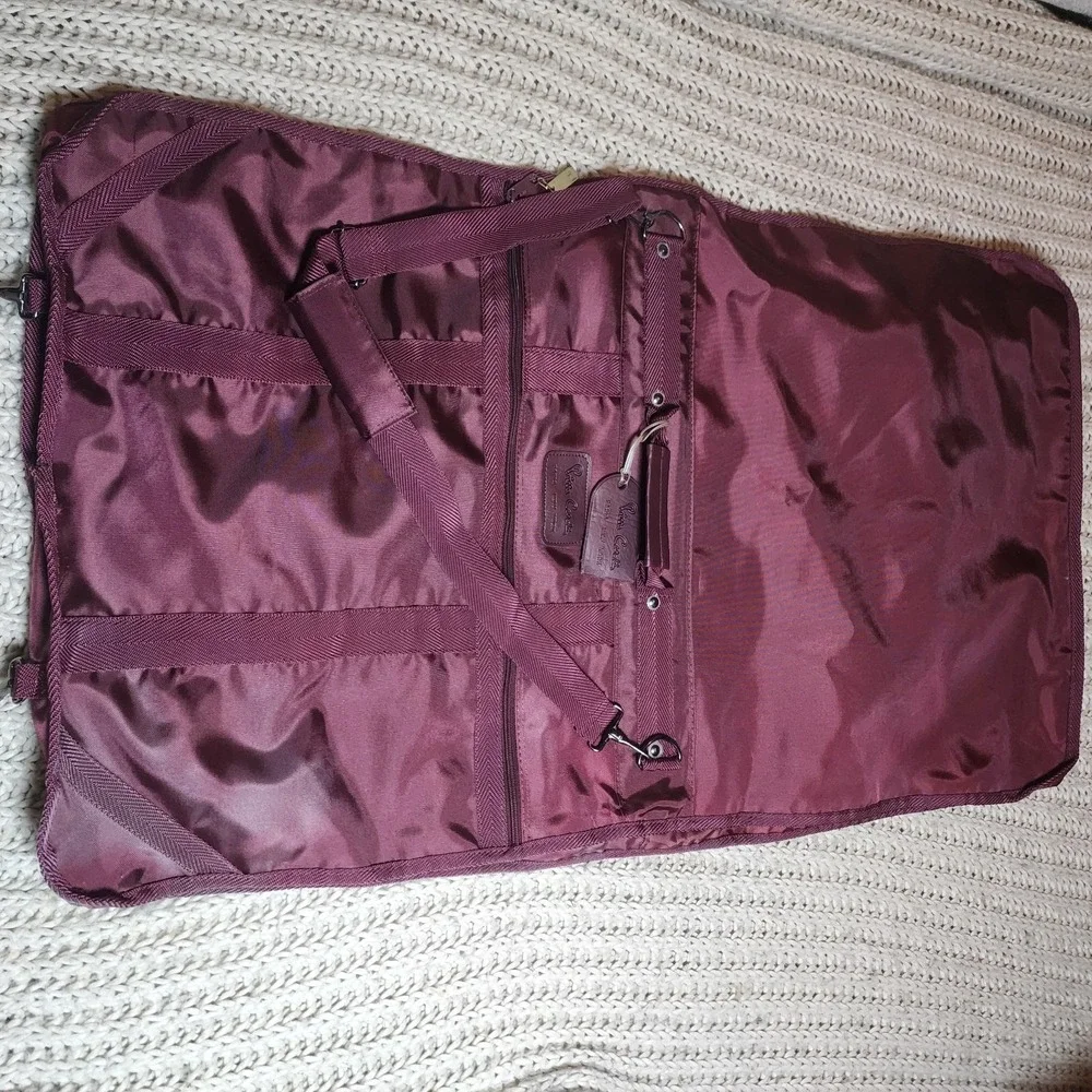Vintage PIERRE CARDIN Paris New York Hanging Crossbody Canvas Garment Bag 38/22